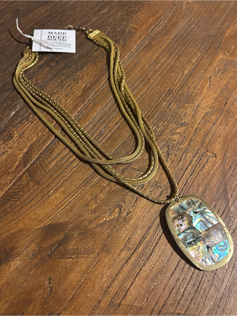 Made in the Deep South Multi-Strand Necklace with 1960s Buckle
